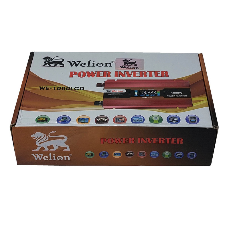 اینورتر ویلیون مدل WE-1000LCD ظرفیت 1000 وات