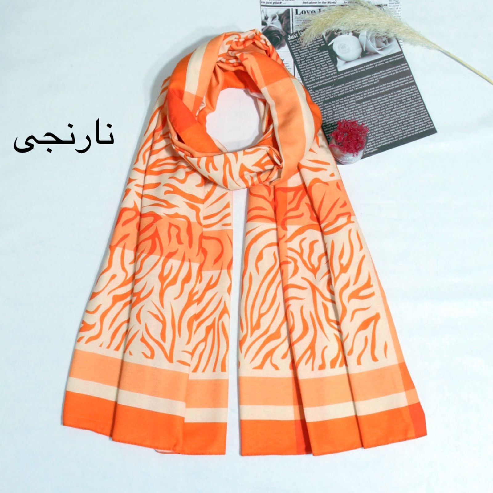 شال زنانه مدل موهر جدید طرح زبرا کد ana-9510 -  - 23