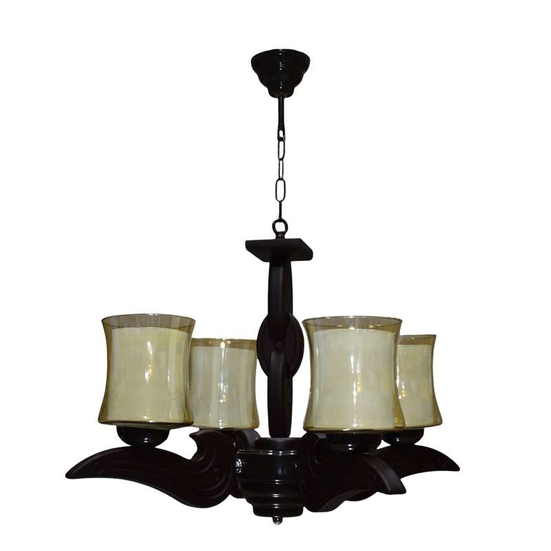 لوستر چوبینه 4 شعله کد C110/4
