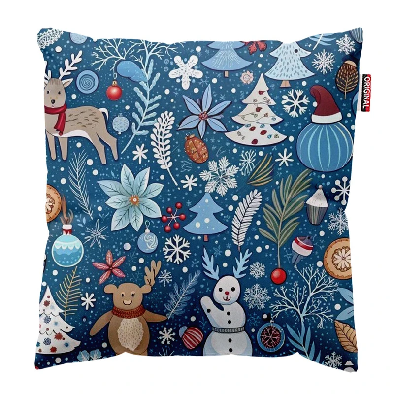 کوسن پاد آفرین طرح کریسمس کد 2628 سایز 30*30 سانتی متر