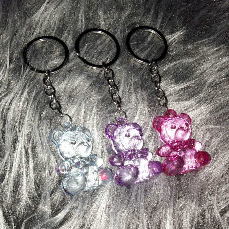 جاکلیدی دخترانه مدل خرس کریستالی جاکلیدی دخترانه مدل خرس کریستالی