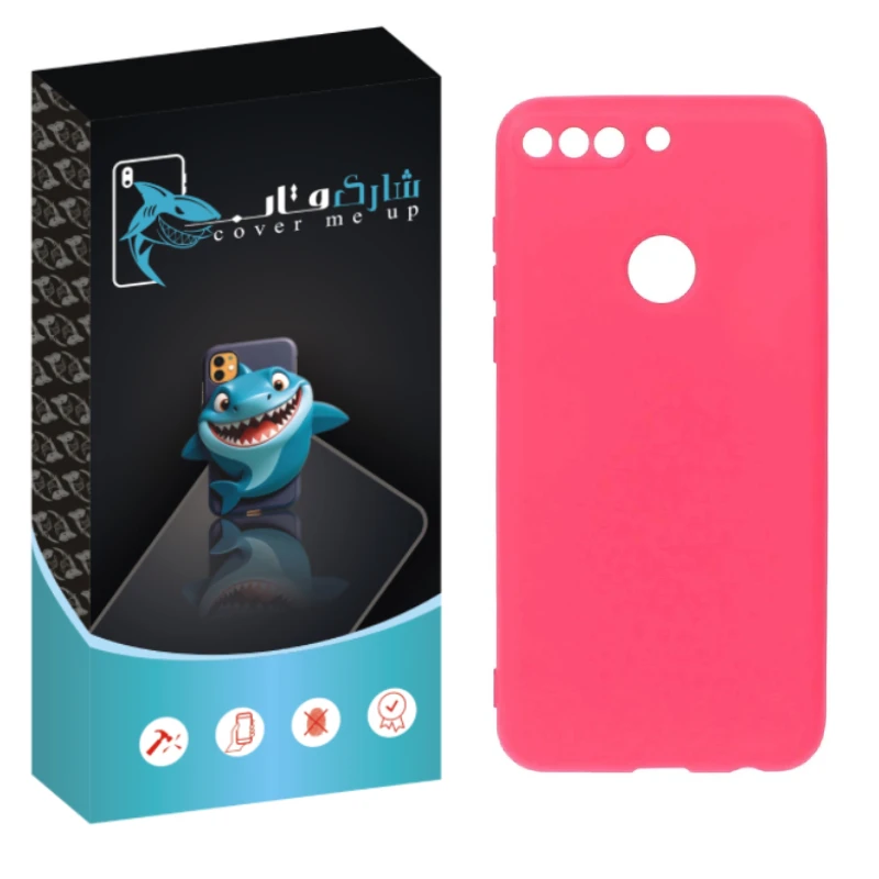 کاور شارک قاب مدل سیلیکونی مناسب برای گوشی موبایل هوآوی Y7 2018 / Y7 Prime 2018