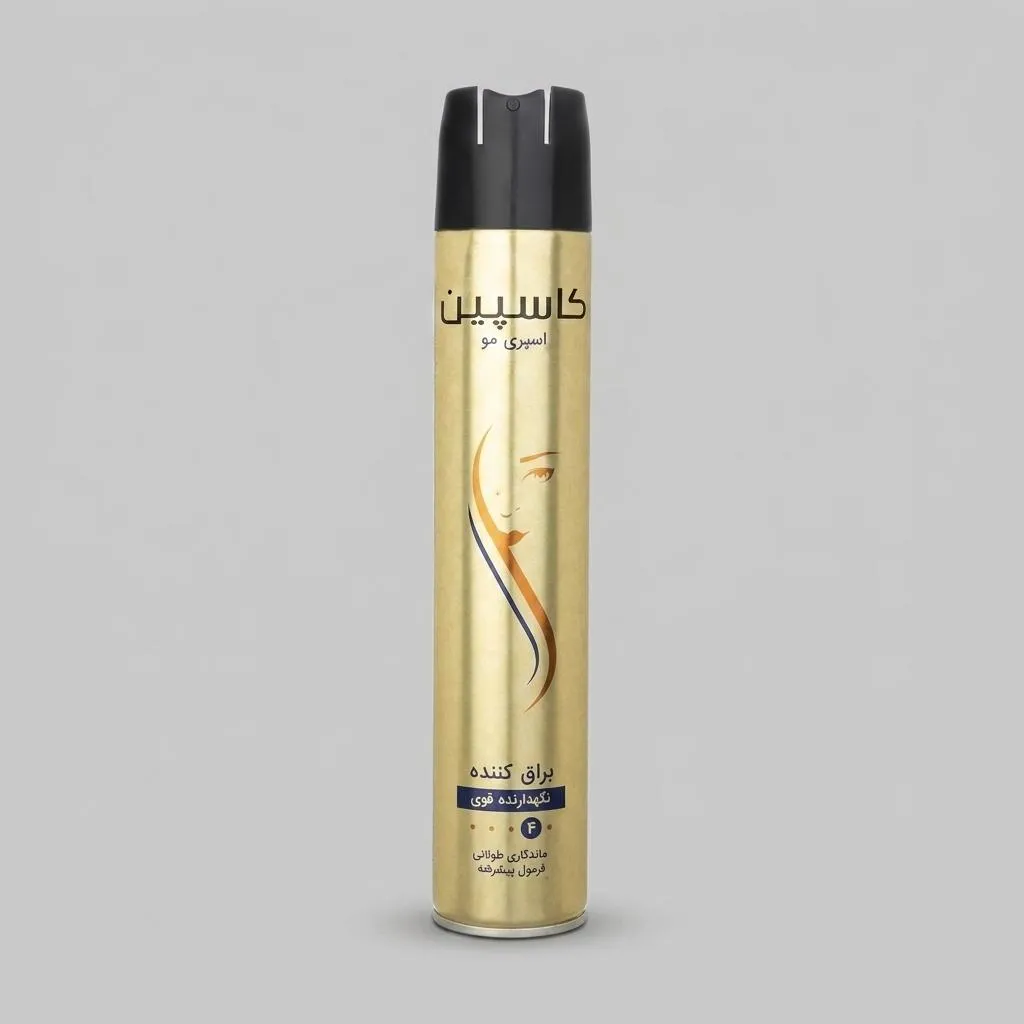 اسپری مو کاسپین مدل Hair Spray Gloss 02 حجم 500 میلی لیتر