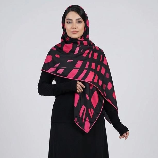 روسری زنانه مدل نخی کجراه پاییزه دست دوز کد 1704