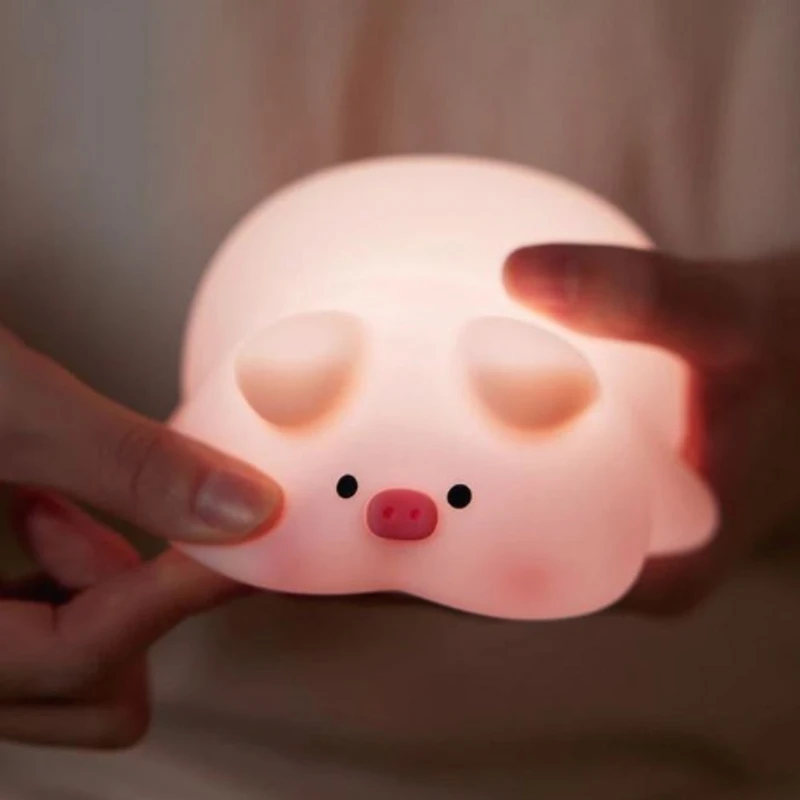 عکس شماره 7 : چراغ خواب کودک مدل خوک خسته