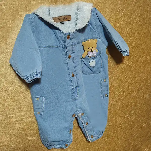 سرهمی نوزادی نی نی مکس مدل خزدار عروسکی کد Je.Ka1