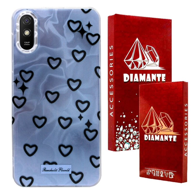 کاور دیامانته مدل Ghalbi Rd مناسب برای گوشی موبایل شیائومی Redmi 9A