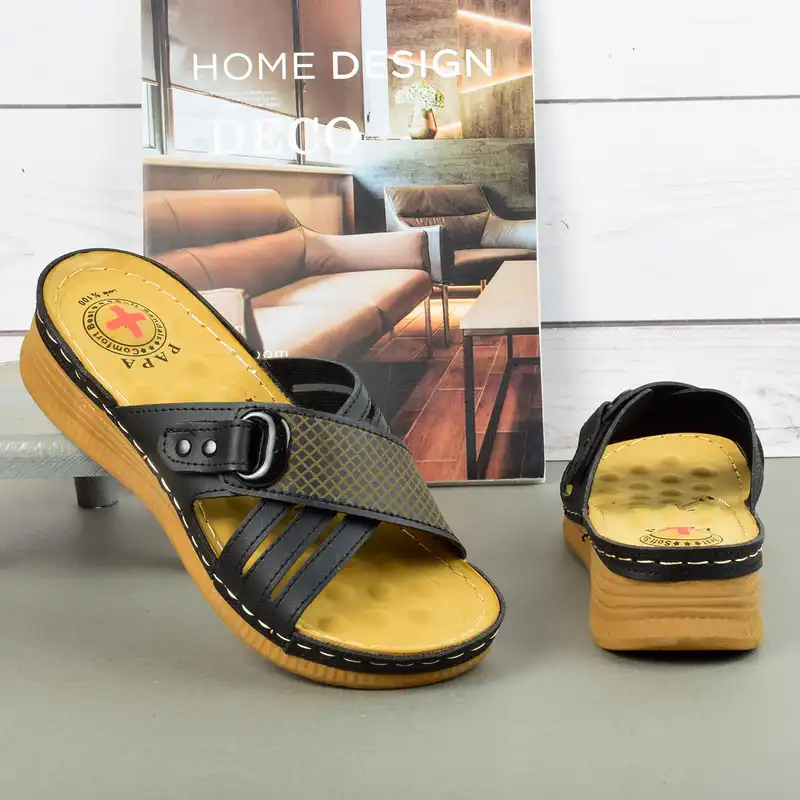 دمپایی زنانه مدل طبی ماساژور کمربندی BK.4021