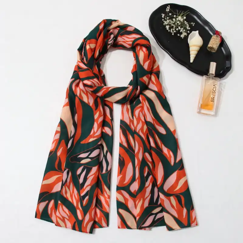 شال زنانه مدل نخی خنک با طرح شاد کد ana-4036