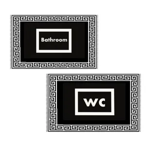 پادری طرح حمام و سرویس بهداشتی کد 10 سایز 50×80سانتیمتر مجموعه دو عددی