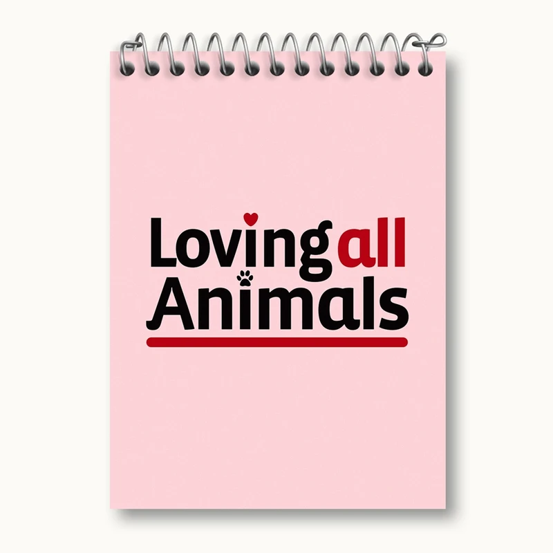 دفتر یادداشت 50 برگ خندالو مدل حمایت از حیوانات کد 27374