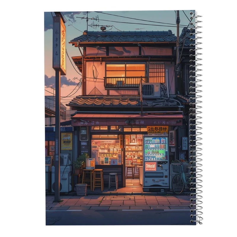 دفتر شطرنجی 50 برگ مدوپد طرح شهر کد DF17386