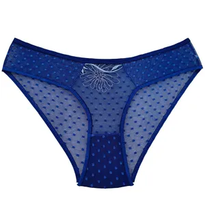 شورت زنانه توری رنگ آبی کاربنی