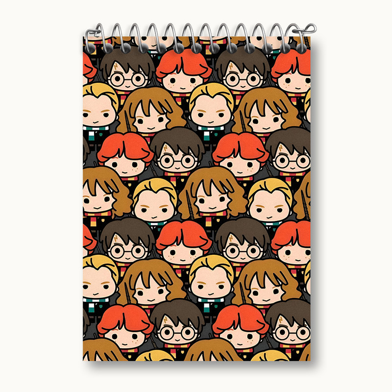 دفتر یادداشت 50 برگ خندالو طرح هری پاتر (Harry Potter) کد N4591