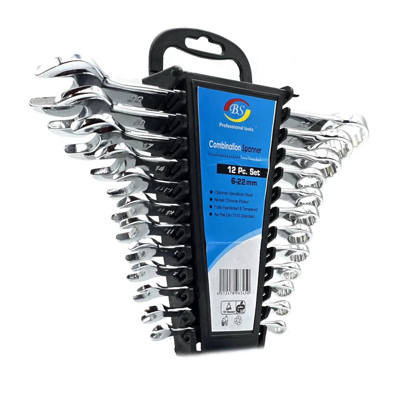 آچار یکسر تخت و یکسر رینگی پروفشنال تولز مدلBS-12PC-SET مجموعه 12 عددی
