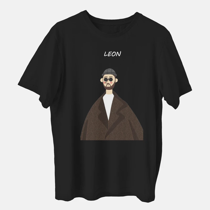 تی شرت آستین کوتاه مردانه مدل لئون حرفه‌ای کد f085