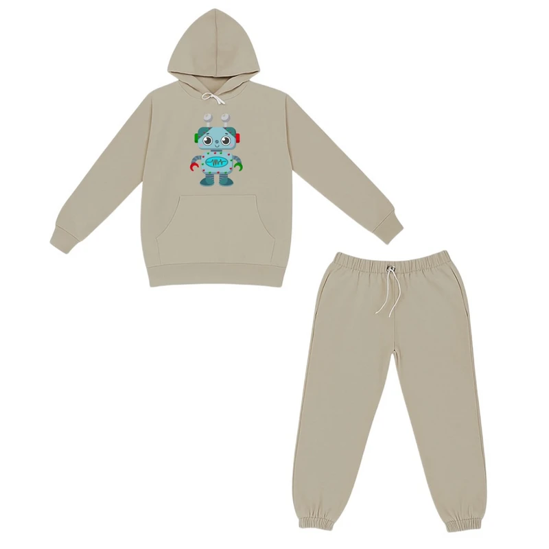 ست هودی و شلوار راحتی بچگانه مدل رباتیک کد 03 