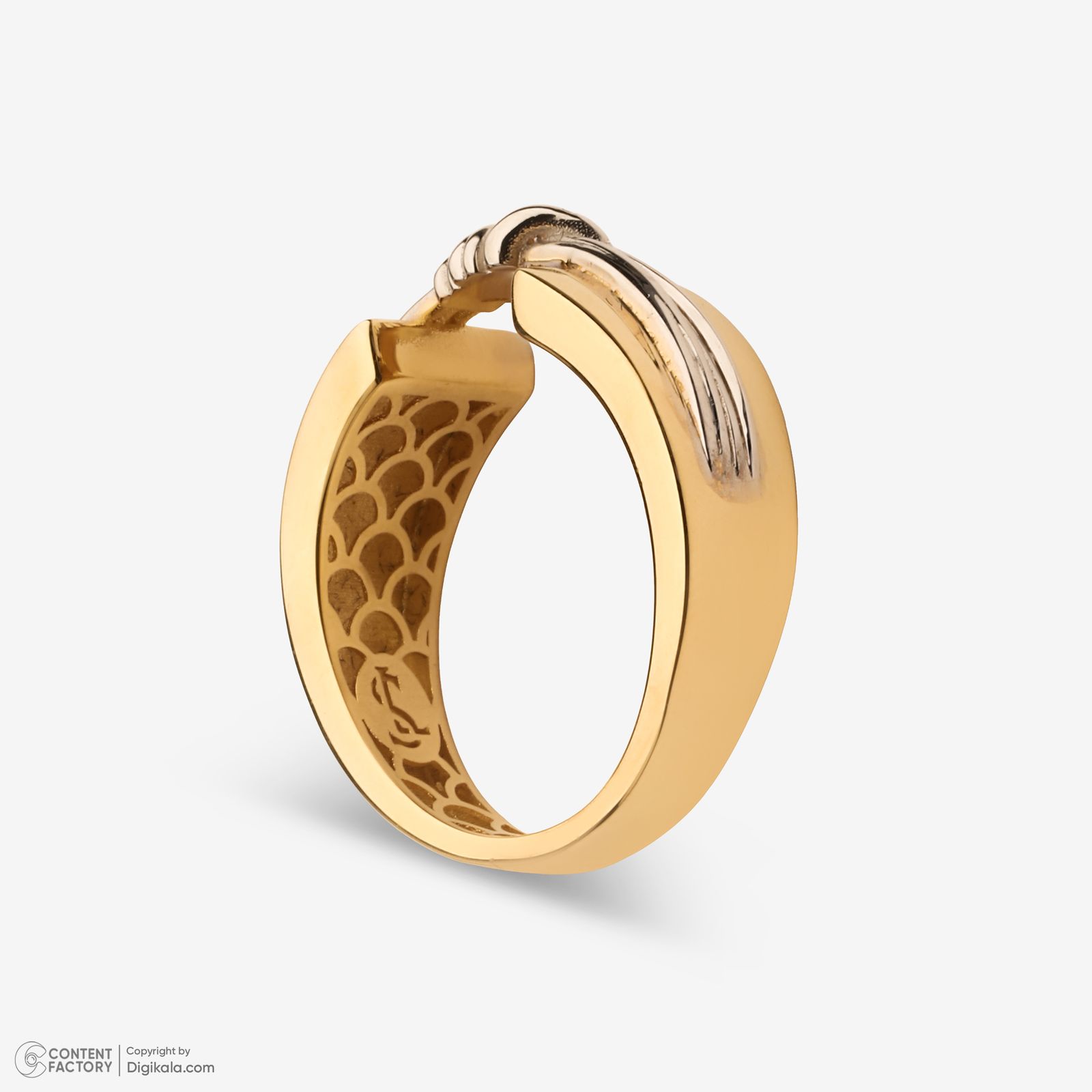 انگشتر طلا 18 عیار زنانه گلدم مدل R347011 سایز 56 -  - 2