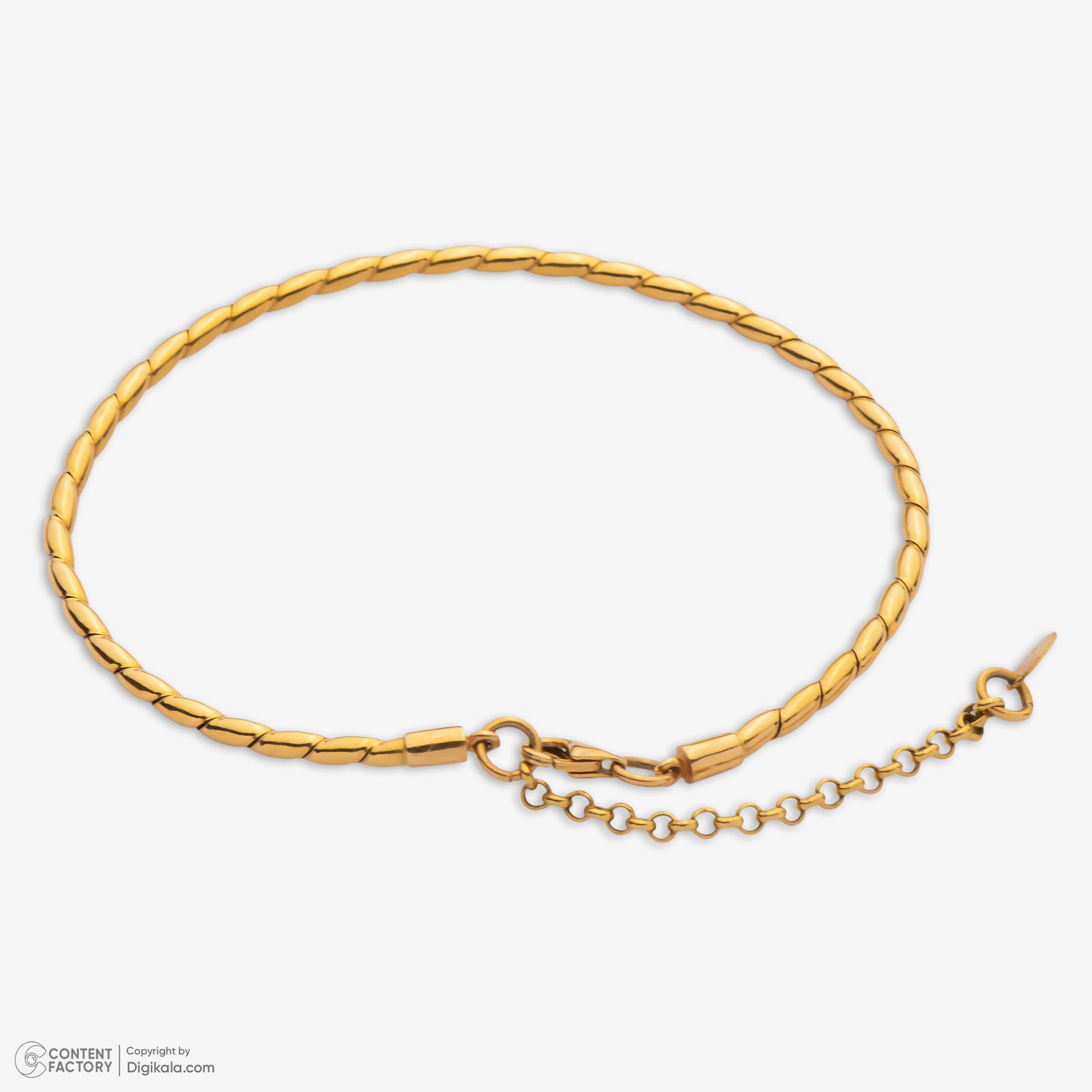 دستبند زنجیری طلا 18 عیار زنانه وی گالری مدل شرلی کد BGA4179 -  - 7