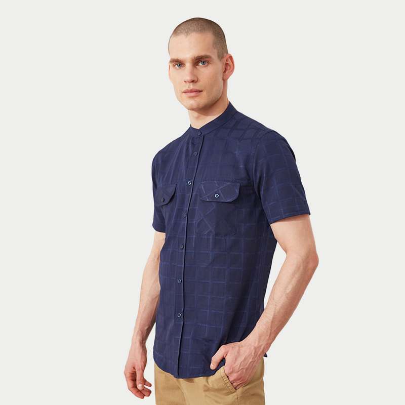 پیراهن آستین کوتاه مردانه ترندیول مدل TMNSS21GO0082