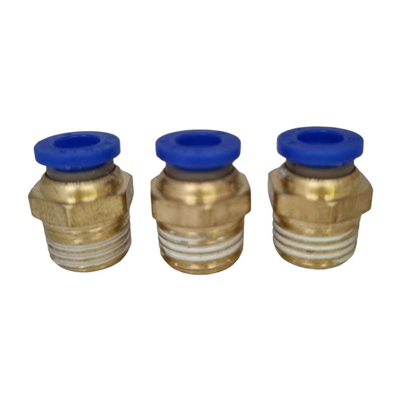 اتصال مستقیم مدل برنجی 1/4 به 6 مجموعه 3 عددی