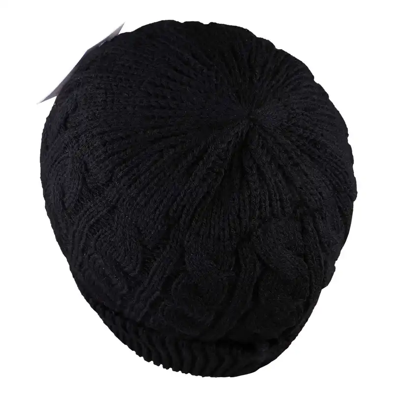 کلاه بافتنی طرح مارپیچ داخل خز مدل سپهر