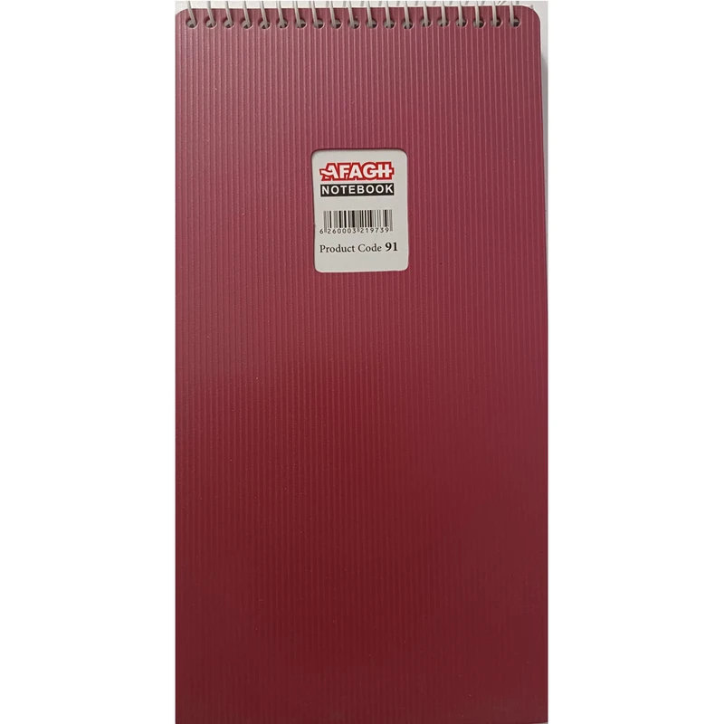 دفترچه یادداشت 80 برگ جلد طلقی آفاق