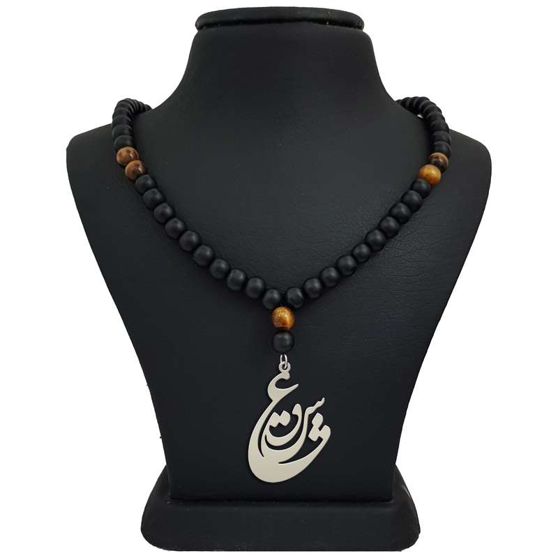گردنبند نقره مردانه ترمه ۱ طرح عشق کد mas 00449 گردنبند نقره مردانه ترمه ۱ طرح عشق کد mas 00449