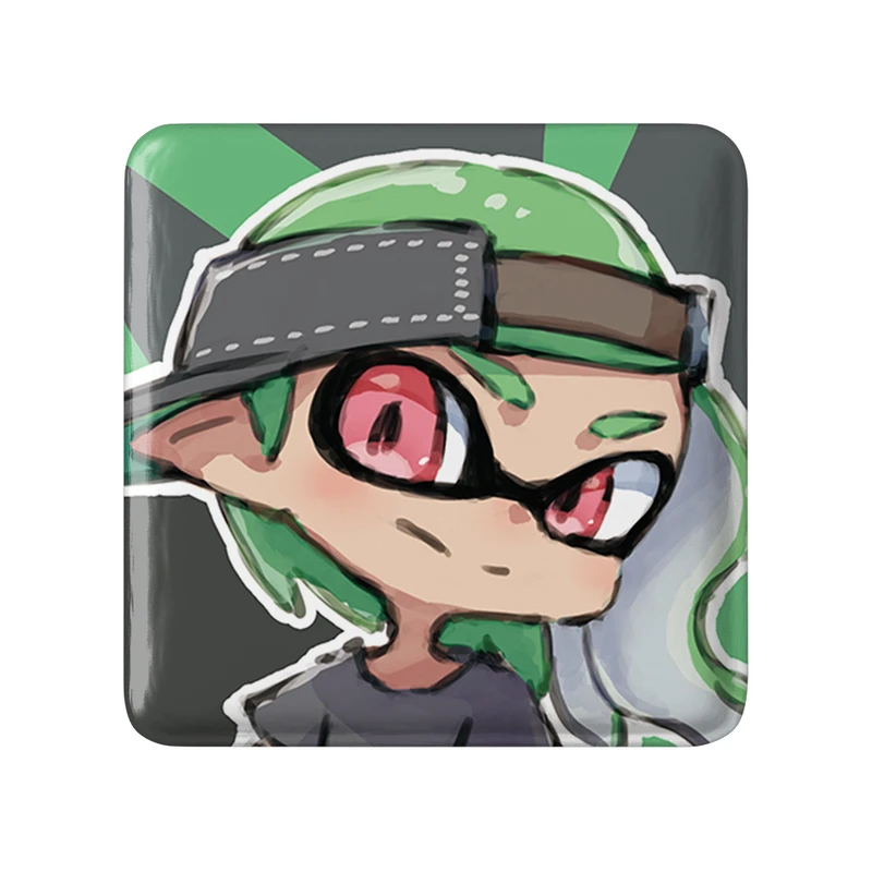 مگنت خندالو طرح بازی اسپلاتون (Splatoon) مدل مربعی کد 33312