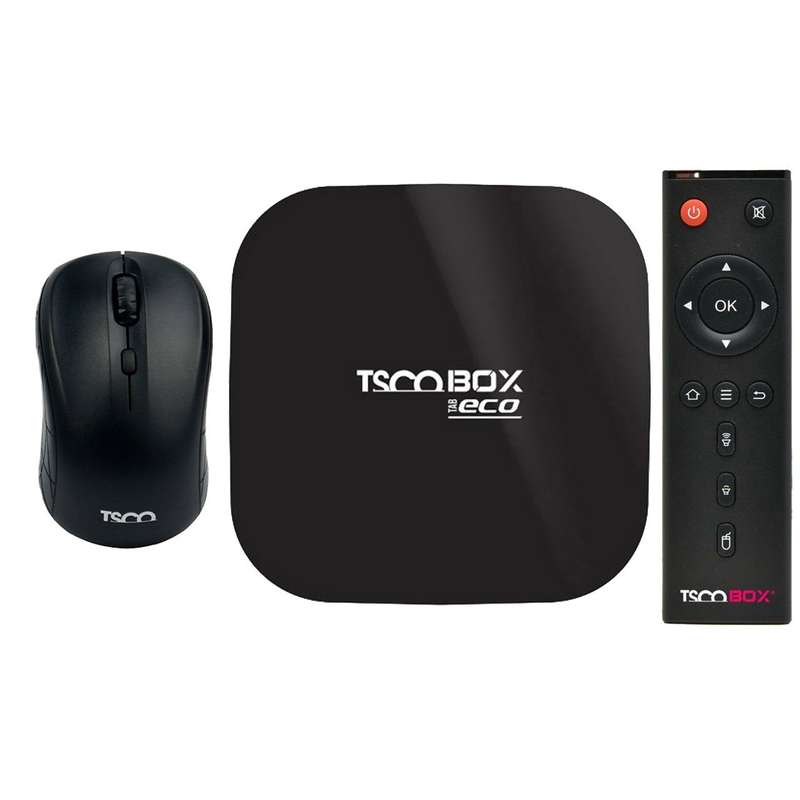 اندروید باکس تسکو مدل TAB ECO به همراه ماوس وایرلس و اشتراک سه ماهه فیلیمو اندروید باکس تسکو مدل TAB ECO به همراه ماوس وایرلس و اشتراک سه ماهه فیلیمو