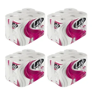 دستمال توالت پاپیا مدل 12X4 مجموعه 4 عددی