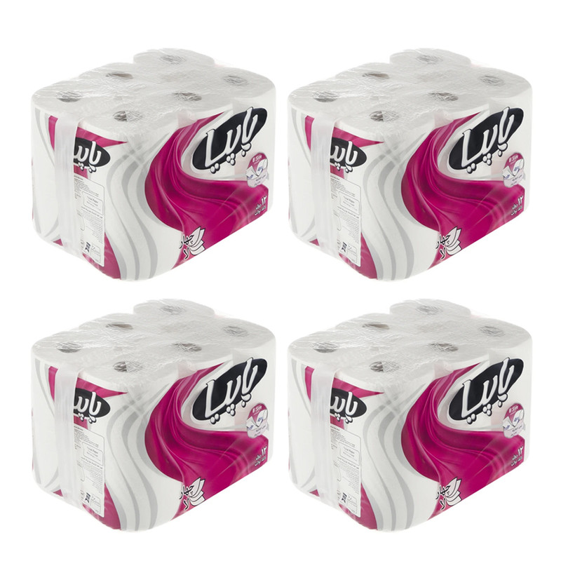 دستمال توالت پاپیا مدل 12X4 مجموعه 4 عددی