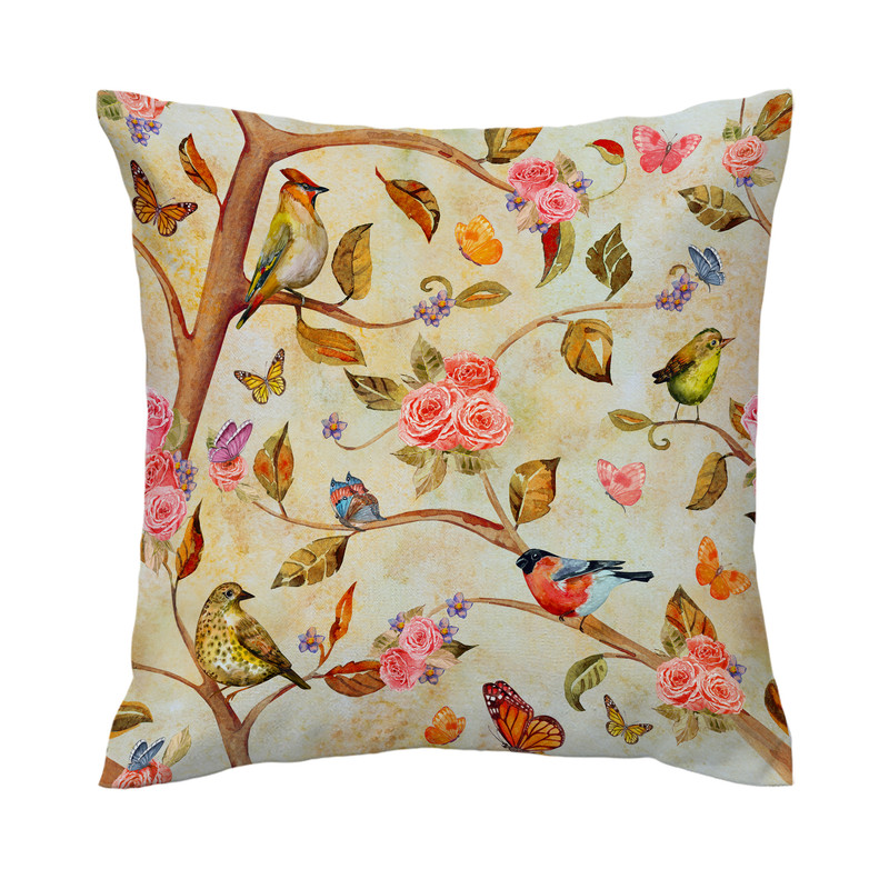 کاور کوسن مدل پرنده ها کد 4319 کاور کوسن مدل پرنده ها کد 4319