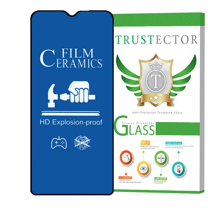 محافظ صفحه نمایش سرامیکی مات تراستکتور مدل CRMBLUET مناسب برای گوشی موبایل شیائومی Redmi 9T