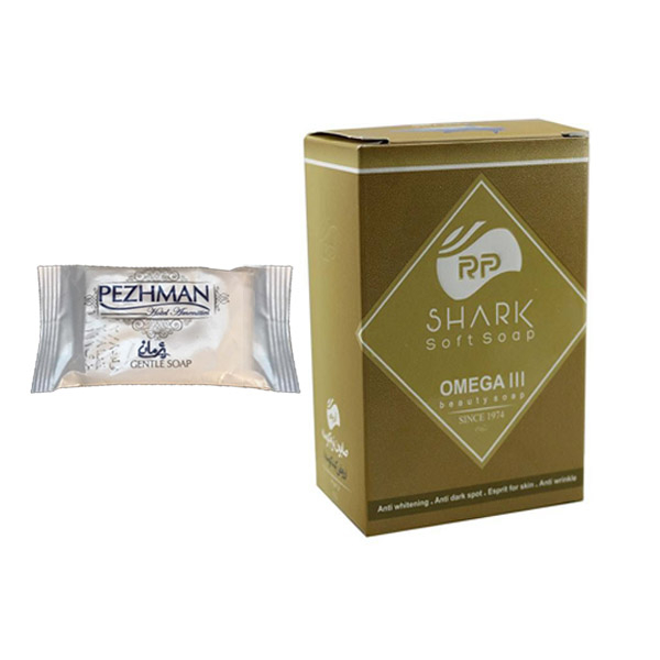 صابون شستشو آرپی مدل shark وزن 90 گرم به همراه صابون شستشو پژمان کد 001 وزن 15 گرم