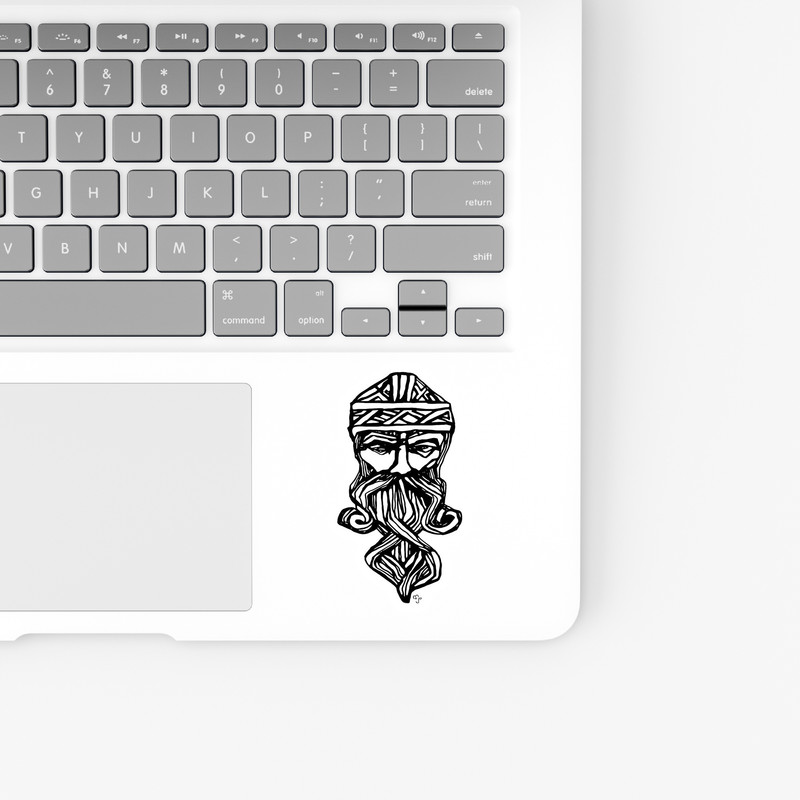 استیکر لپ تاپ و موبایل بووم طرح سریال Vikings مدل Norse کد LB52