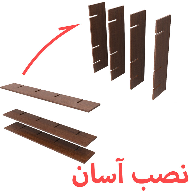 کتابخانه سه طبقه مدل 1209023-B