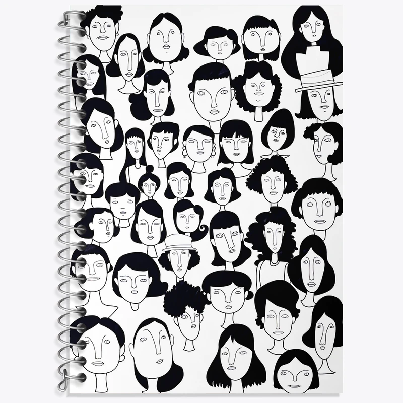 دفتر لغت 50 برگ خندالو طرح چهره ها کد N3212