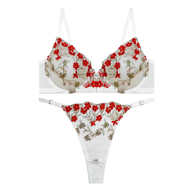 ست شورت و سوتین زنانه ژینا مدل توری طرح گل کد 11485