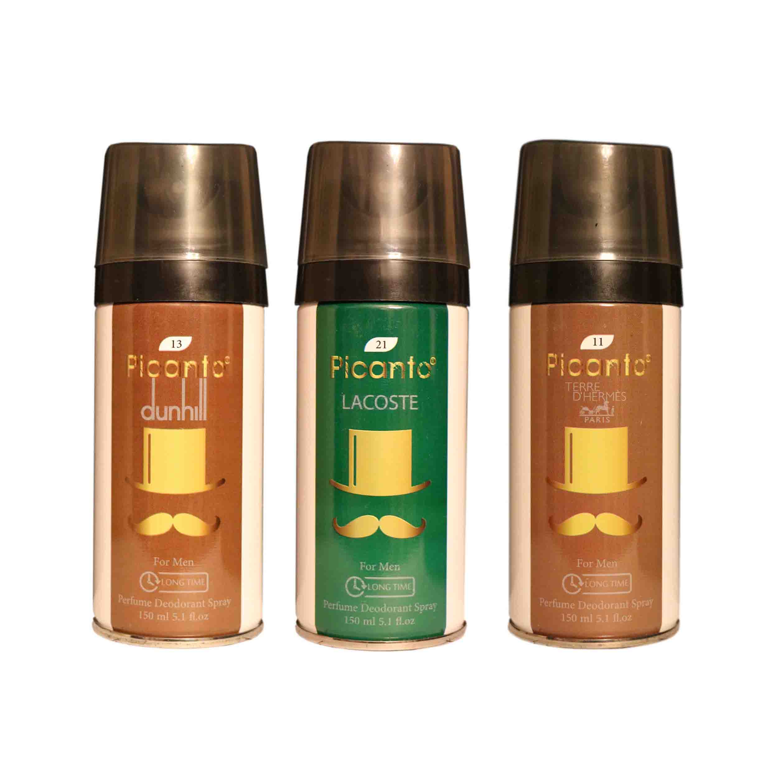 اسپری خوشبو کننده بدن مردانه پیکانتو مدل P33 حجم 150 میلی لیتر مجموعه 3 عددی