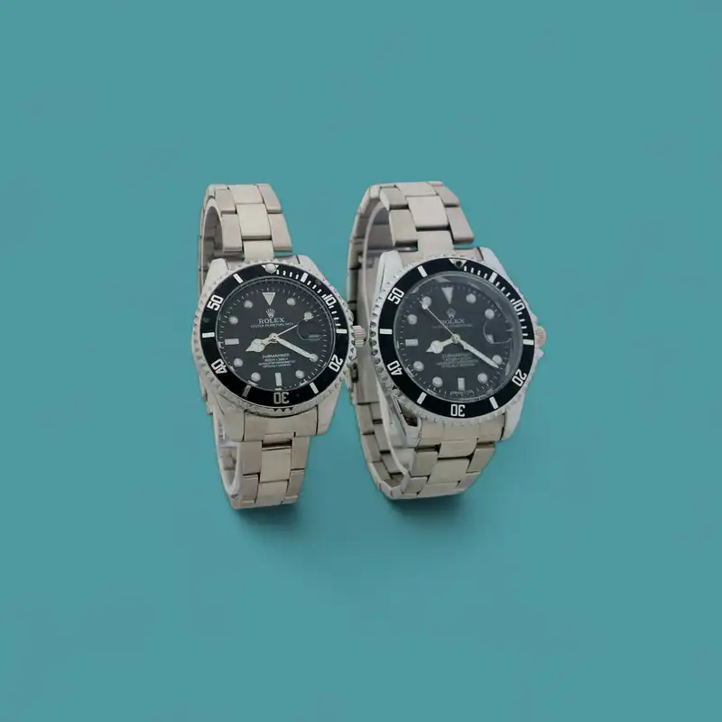 ست ساعت مچی عقربه ای زنانه و مردانه مدل ساب مارین Rl.BKSR