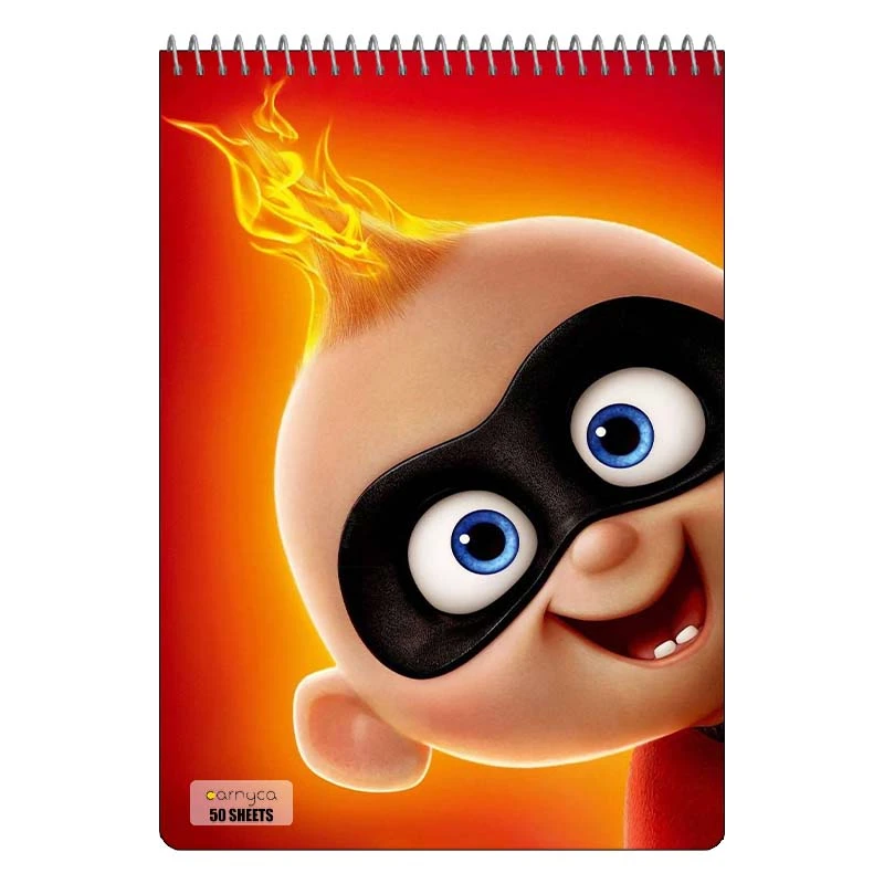 دفتر نقاشی 50 برگ سیمی کارنیکا طرح شگفت انگیزان مدل The Incredibles کد 82789