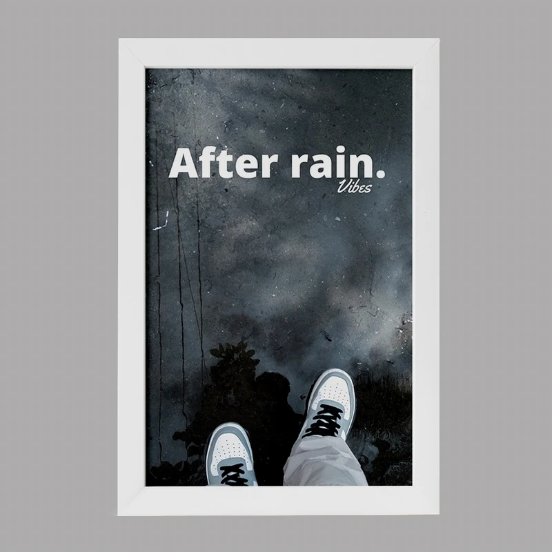 تابلو خندالو مدل After Rain کد F1123