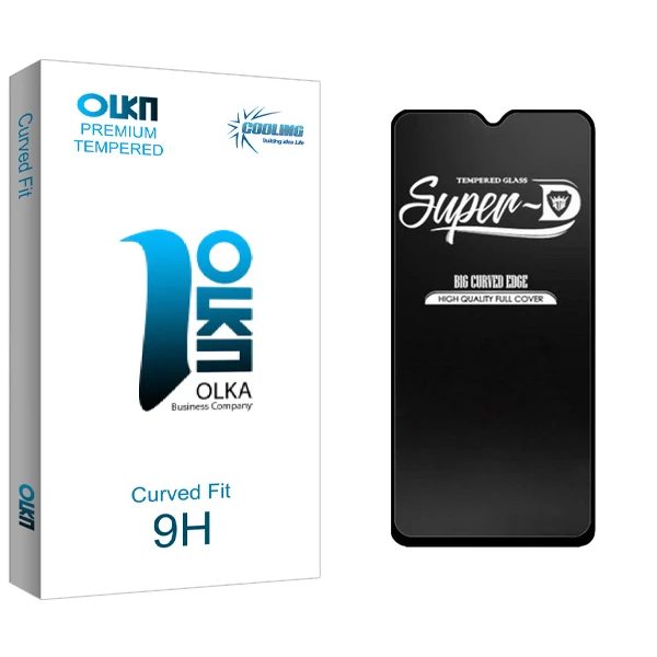 محافظ صفحه نمایش شیشه ای کولینگ مدل Olka Glass Super-D مناسب برای گوشی موبایل شیائومی Redmi 9C