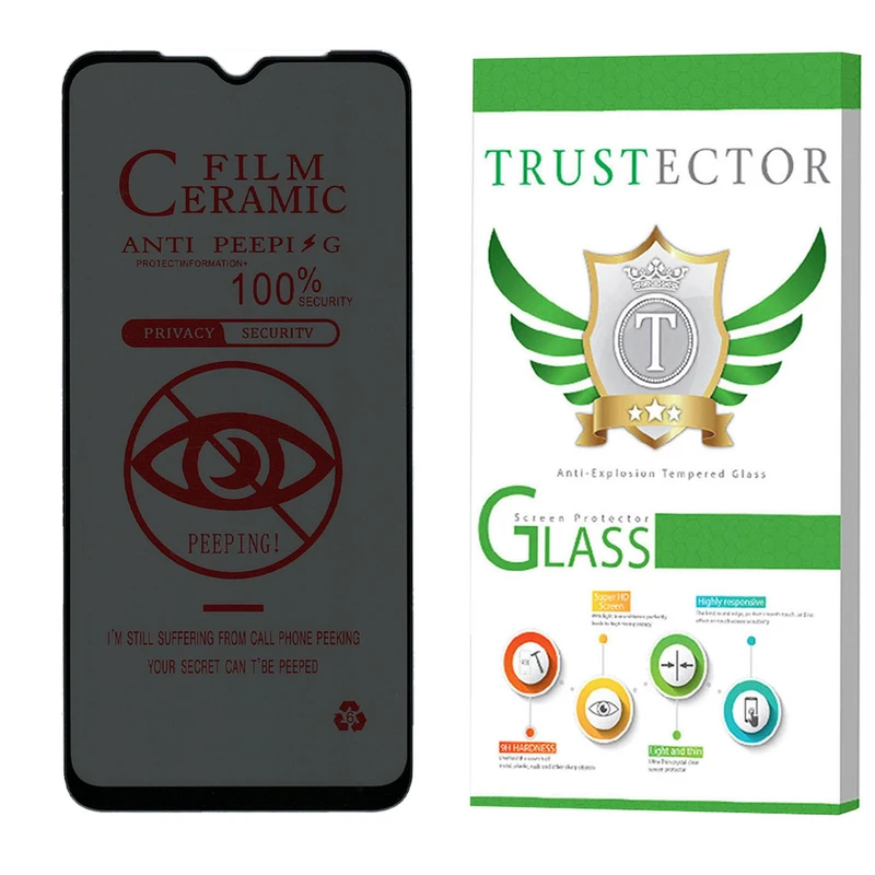 محافظ صفحه نمایش سرامیکی حریم شخصی تراستکتور مدل PRCTA مناسب برای گوشی موبایل سامسونگ Galaxy A04