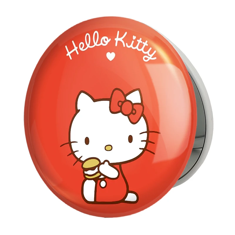 آینه جیبی خندالو طرح هلو کیتی Hello Kitty مدل تاشو کد 2495 