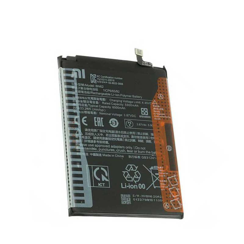 باتری موبایل مدل BN62/POCO M3 LOTS/2021 ظرفیت 6000 میلی آمپر ساعت مناسب برای گوشی موبایل شیائومی POCO M3