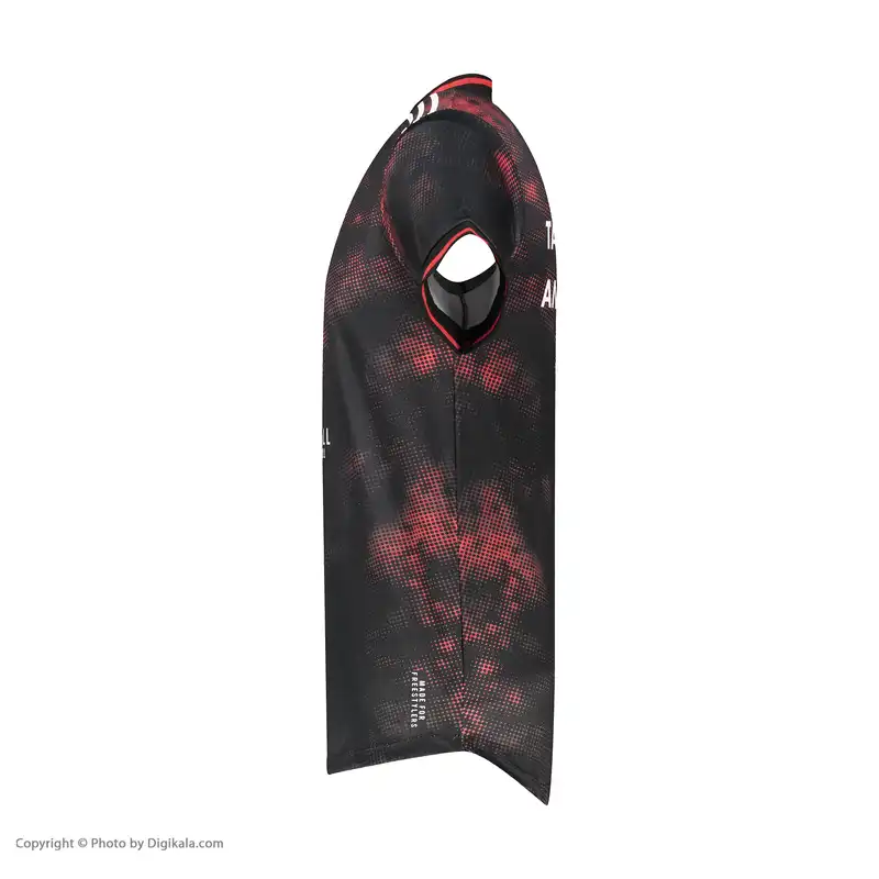 ست تی شرت و شلوارک ورزشی مردانه پرشین بال مدل فوتبال فری استایل رنگ مشکی