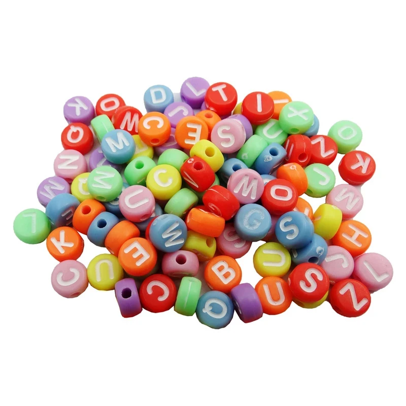 مهره دستبند مدل حروف انگلیسی کد 1048 بسته 250 عددی
