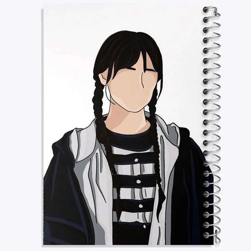 دفتر مشق 100 برگ خندالو طرح سریال ونزدی Wednesday کد 25251